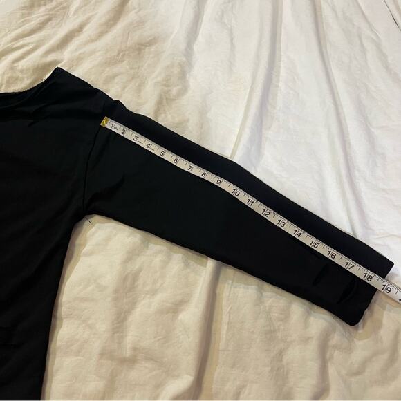 ASOS shredded cropped sweatshirt size 0 Black - Picture 10 of 11